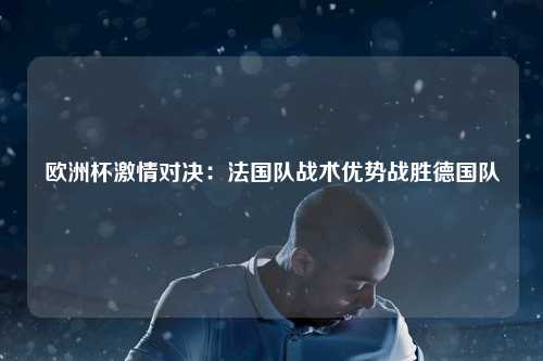 欧洲杯激情对决：法国队战术优势战胜德国队